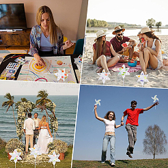 10 шт. ветряная мельница из бумаги для поделок своими руками&nbsp;DIY-CP0013-51