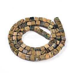 Нити бусин из натурального камня вердит&nbsp;G-T140-47B