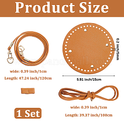 1 сумка наборы для самостоятельного изготовления круглой сумки-ведра&nbsp;PURS-CL0001-09A