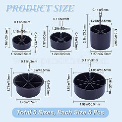 25шт 5-х стилевые пластиковые мебельные направляющие&nbsp;AJEW-GF0006-12