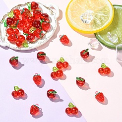 30шт 3 стиля прозрачные акриловые подвески&nbsp;OACR-YW0003-48