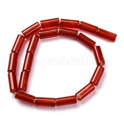 Нити окрашенных и нагретых бусин из натурального агата&nbsp;G-G177-H01-01A