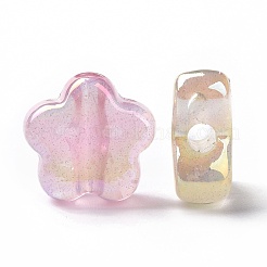 УФ-покрытие Радужные переливающиеся светящиеся акриловые бусины&nbsp;OACR-E010-12