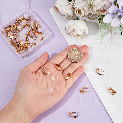 40 шт. фурнитура для сережек-клипс из нержавеющей стали 304&nbsp;STAS-SP0001-23G