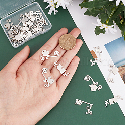 24 шт. 3 стиля 201 подвески-соединители из нержавеющей стали&nbsp;STAS-DC0008-74