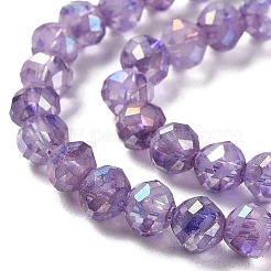 Прозрачные стеклянные бусины гальваническим пряди&nbsp;EGLA-F160-02E