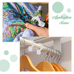 60шт 2 вида пластиковых крючков&nbsp;FIND-HS0002-21