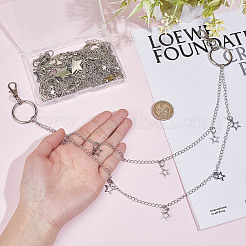 6 шт. 6 стиля цепочек из сплава для ремней безопасности&nbsp;HJEW-HY00101