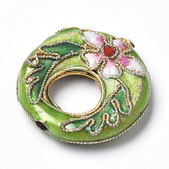 Бусины ручной работы перегородчатой&nbsp;X-CLB-S006-15