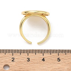 Латунные манжеты с открытыми кольцами&nbsp;RJEW-C156-01G