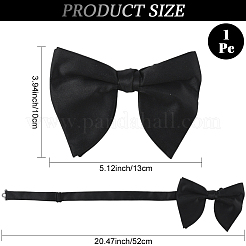 1 шт. полиэстеровый искусственный шелк галстук-бабочка для жениха&nbsp;AJEW-SP0003-31C