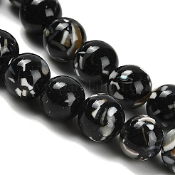 Собранные нити бусин из синтетического камня и ракушек трохус&nbsp;G-B128-08C-04