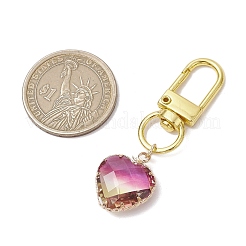 6 шт. 6 стиля сердце/капля k9 стекло имитация турмалина подвески украшение&nbsp;HJEW-JM03011