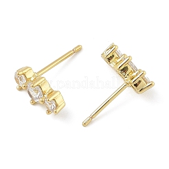 Серьги-гвоздики из циркония&nbsp;LS-EJEW-R016-26G-14