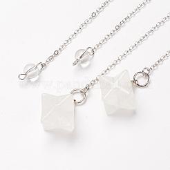 Чакра природный кристалл кварца биолокационные маятники&nbsp;G-F516-01L