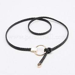 Плетеный шнур из микрофибры и искусственной кожи&nbsp;OCOR-WH0101-29A