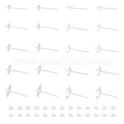 100 шт. 10 стиля латунные серьги-гвоздики фурнитура&nbsp;KK-TA0001-83