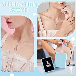 2 шт. 2 стиля подвески-урны из нержавеющей стали для хранения пепла&nbsp;NJEW-ME0001-10