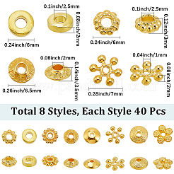 320 шт. 8 стиля бусины из сплава в тибетском стиле&nbsp;FIND-SC0020-27