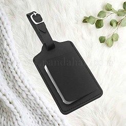 Вырезанная полая бирка для багажа из искусственной кожи 4 шт.&nbsp;OFST-CL0001-01B-03