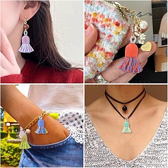 10 шт. 10-х цветные хлопковые подвески-кисточки&nbsp;FIND-YW0011-74