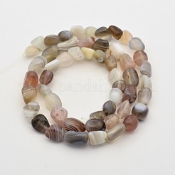 Природные Ботсвана агат бусинка пряди&nbsp;G-P070-52