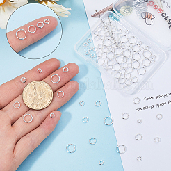 80 шт. 4 стиля латунных разъемных колец KK-BBC0014-05