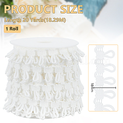 1 комплект полиэстеровой эластичной отделки с петлями для пуговиц&nbsp;OCOR-BC0006-93B