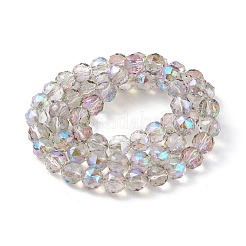 Прозрачные стеклянные бусины гальваническим пряди&nbsp;EGLA-F154-HR03