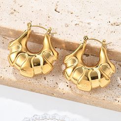 Серьги-кольца из нержавеющей стали 304&nbsp;EJEW-R026-01G