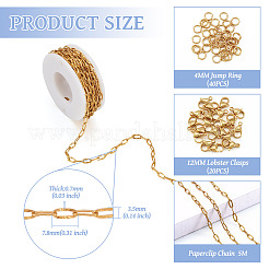 Набор для самостоятельного изготовления цепочек-скрепок из нержавеющей стали 304&nbsp;DIY-TA0009-54