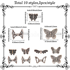 50шт 10 стиля бусины из сплава в тибетском стиле&nbsp;TIBE-SC0002-45
