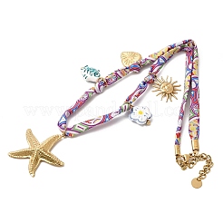 Женские ожерелья с подвеской в виде морской звезды&nbsp;NJEW-A063-08G