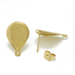 Фурнитура для сережек-гвоздиков из нержавеющей стали 304&nbsp;STAS-Q225-08G