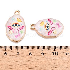 Подвески из эмали из сплава с печатным покрытием стойки&nbsp;ENAM-T020-04D