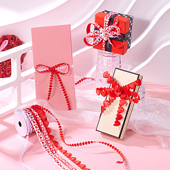 3 рулон 5 видов полиэстеровых кружевных лент ко Дню святого Валентина&nbsp;OCOR-TA0002-19