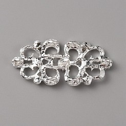 Застежки-защелки из цинкового сплава с кристаллами и стразами&nbsp;LS-FIND-WH0008-20S