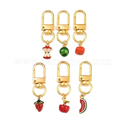 6 шт. подвеска с фруктами из сплава эмали&nbsp;HJEW-JM04032