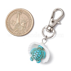 Подвеска в виде морской звезды и панциря из синтетической бирюзы&nbsp;HJEW-JM03178