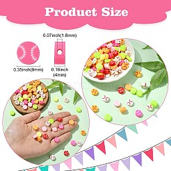 200шт бусины из полимерной глины ручной работы&nbsp;CLAY-CJ0002-03