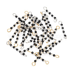 Прозрачные стеклянные бусины с соединителем&nbsp;PALLOY-TA00135