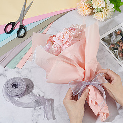 80 шт. 8-х цветная подарочная упаковочная бумага для цветов&nbsp;DIY-CU0001-01