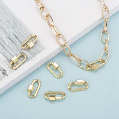 Латунные брелоки с карабином&nbsp;LS-KK-T047-08G