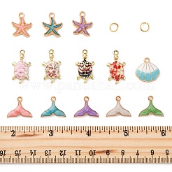 24шт 12 стиля подвески из сплава с эмалью&nbsp;ENAM-FP0002-05