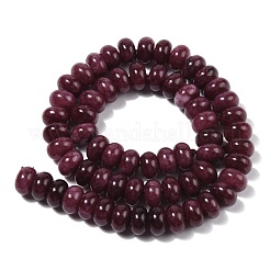 Окрашенные природные белый нефрит бисер пряди&nbsp;G-G107-A19-01