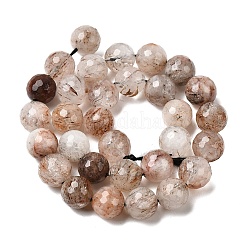 Нити бусин из рутилированного кварца из натурального черного золота&nbsp;G-D359-A02-12mm