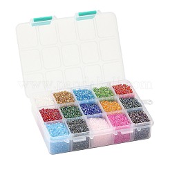 375 г 15-х цветных стеклянных бусин&nbsp;SEED-JP0004-05-2mm