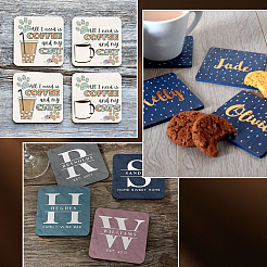 24 шт. термотрансферная сублимационная деревянная подставка-пустышка&nbsp;CON-SP0001-10