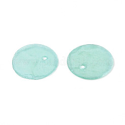 Шармы-диски из натуральной ракушки капиз&nbsp;LS-X1-BSHE-T014-02D