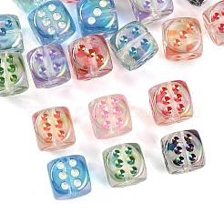 20шт УФ-покрытие прозрачные акриловые бусины&nbsp;OACR-FS0002-39